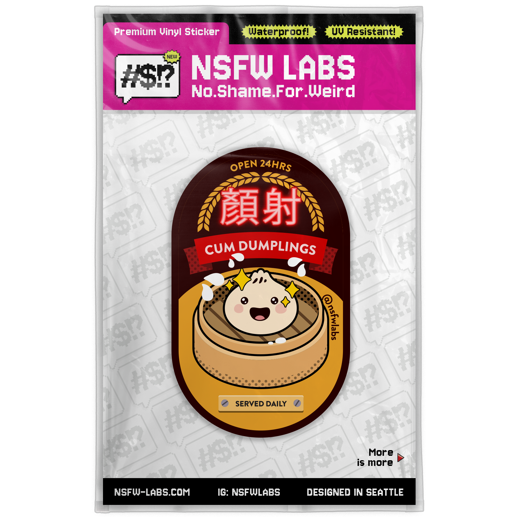 Cum Dumpling Sticker
