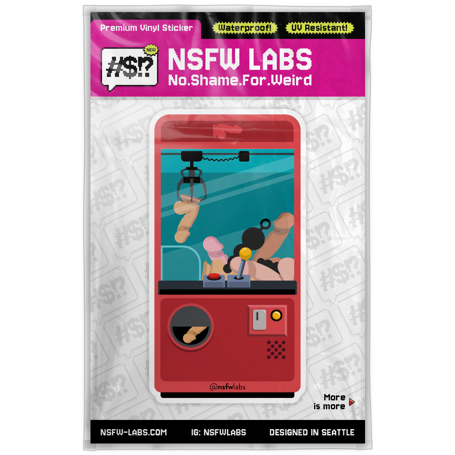 Dildo Claw Machine Sticker