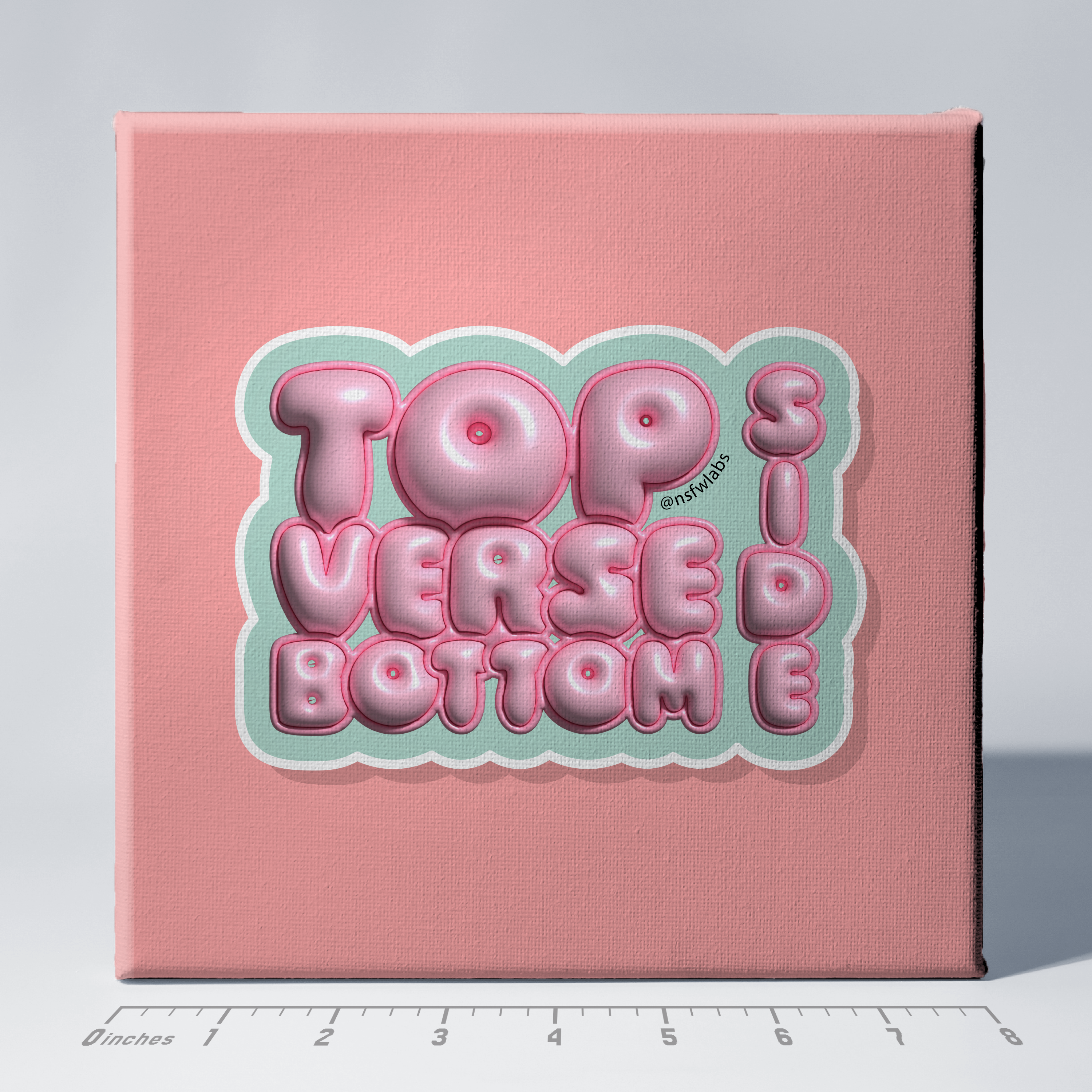 Top Verse Bottom Side Canvas Print